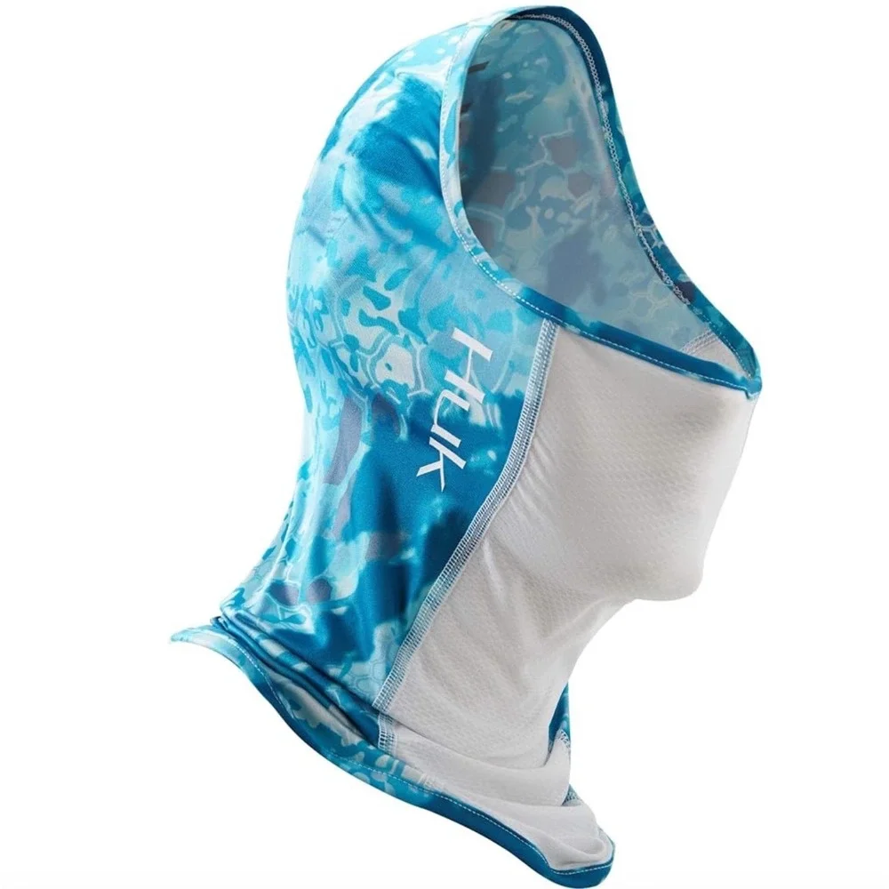 NWT Huk Fishing Neck Gaiter Kryptek Obskura Blue Camo UPF 30+ Sun Protection